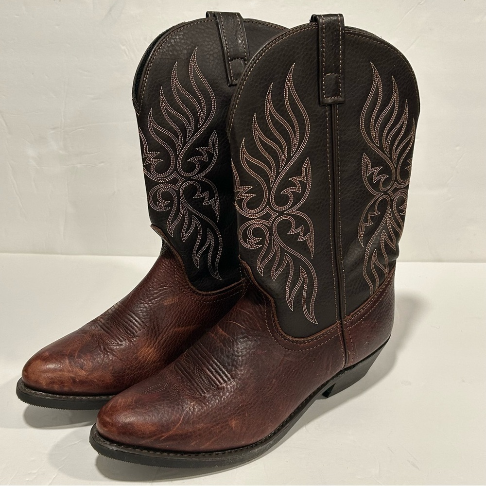 Laredo Kelli Copper Kettle Boots Western Brown Leather 5752 Women’s Cowgirl 11M